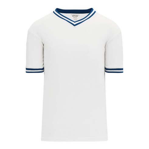 Athletic Knit V-Neck Baseball Jersey with Knitted Trim (BA1333)